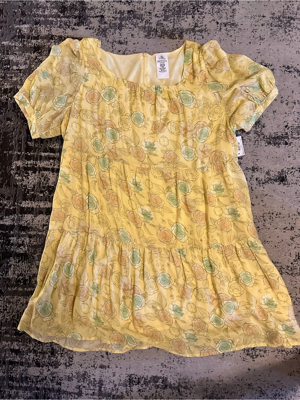 Disney Parks Belle Beauty and the Beast Floral Babydoll Dress XL NWT